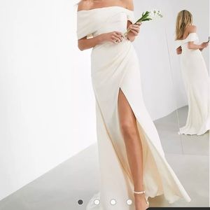 ASOS EDITION Beatrice Bridal Gown- Ivory - Size US 6
